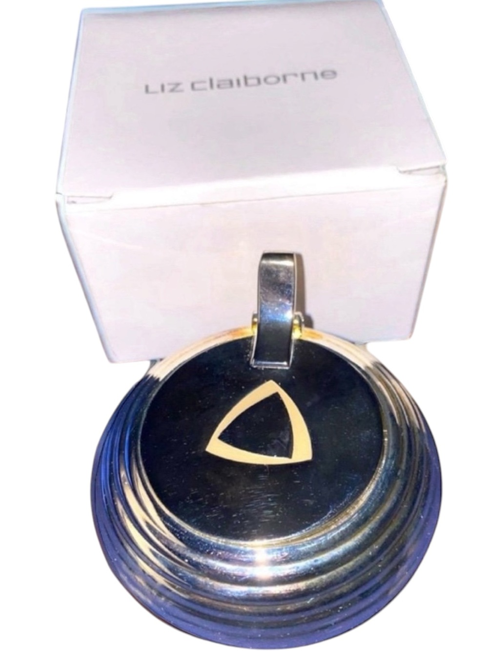 Liz Claiborne Silver Plated Tealight Votive Candle Travel Holder